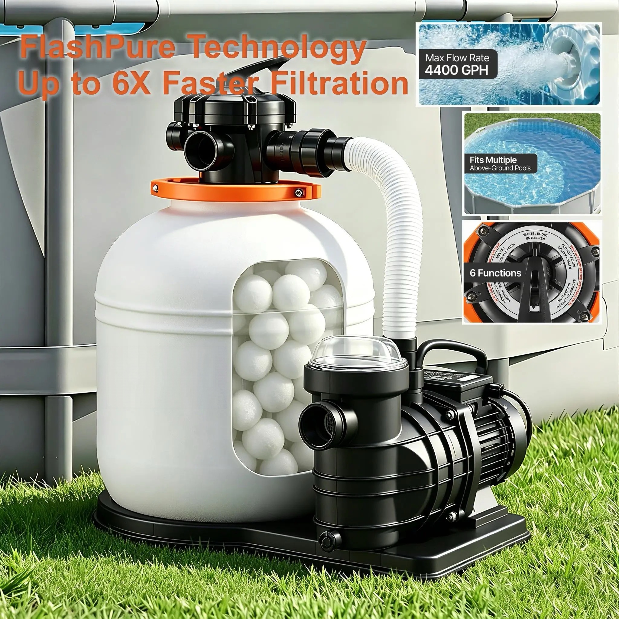 Sand Filter Pump for Above Ground Pool